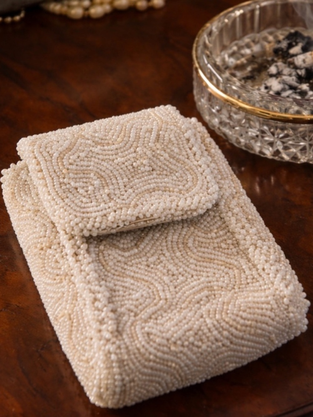 Vintage Beaded Cigarette Case